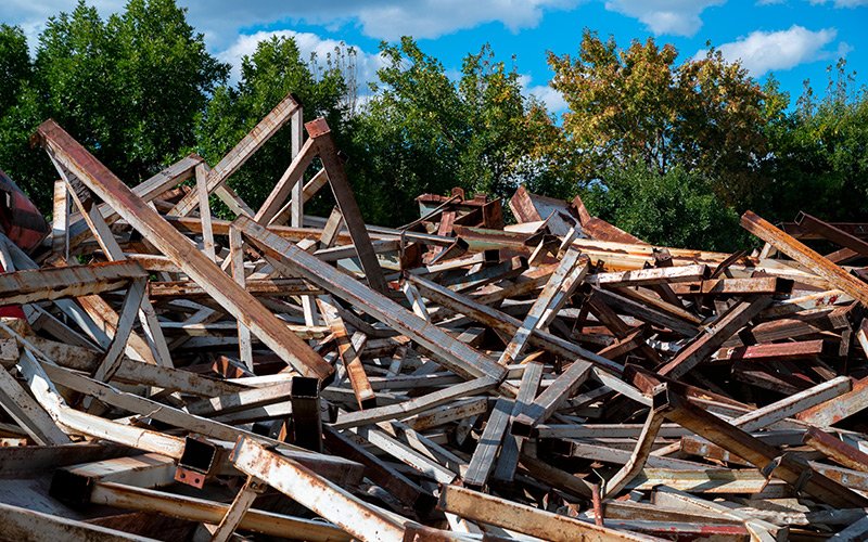 Ferraille sur chantier